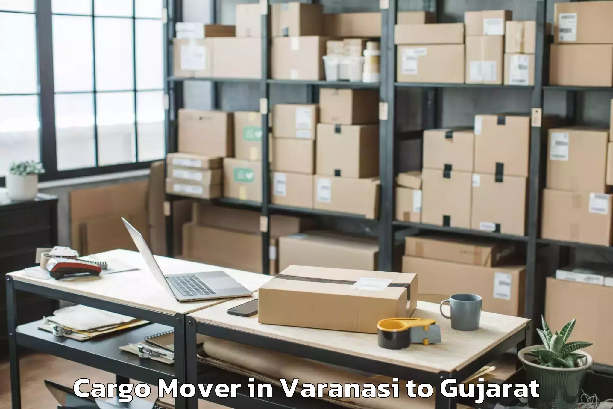 Easy Varanasi to Jambughoda Cargo Mover Booking